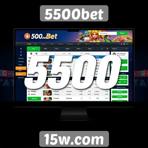 Interface e usabilidade do site 5500bet